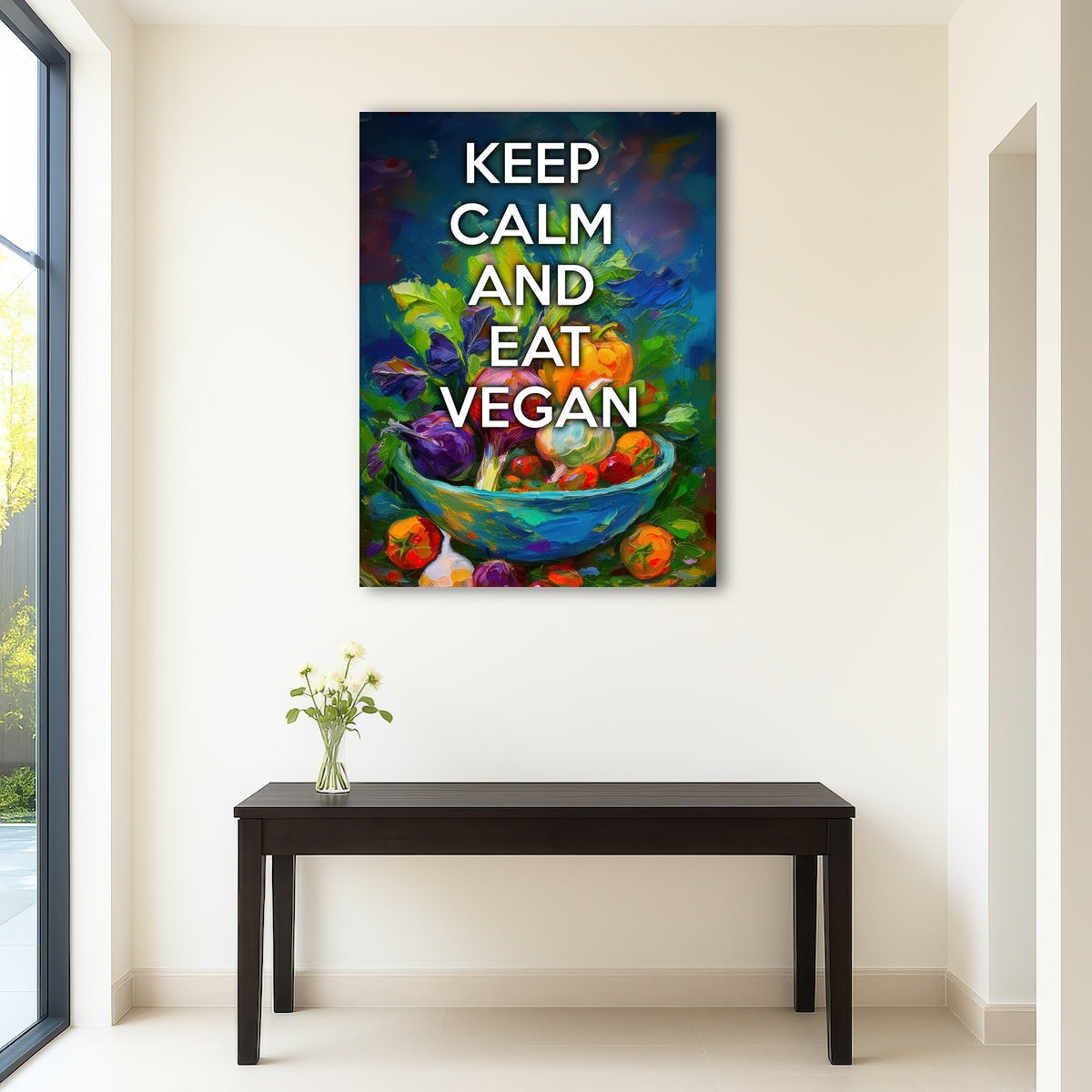 AUTO-MOCKUP ROOM | KEEP CALM EAT VEGAN