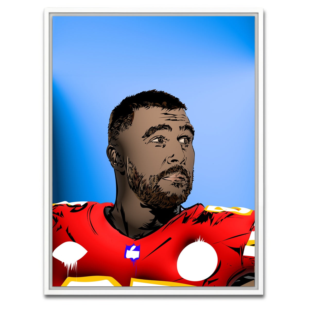AUTO-MOCKUP WHITE | KELCE | 1 Piece | White Framed Canvas | group=3x4
