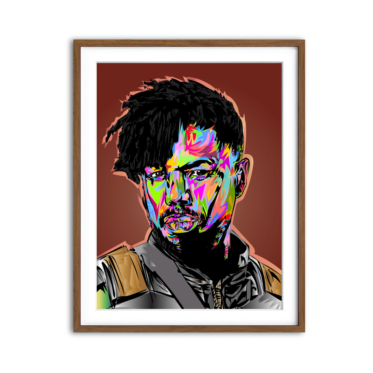 Framed Print 3x4 Walnut