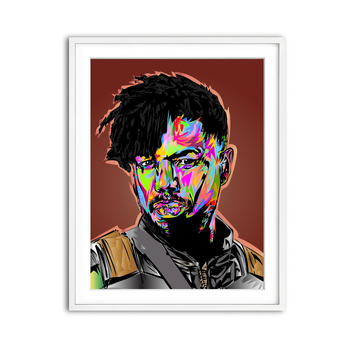 Framed Print 3x4 White