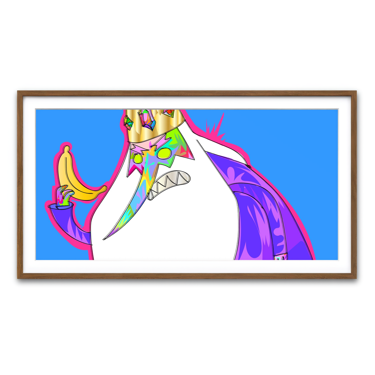 Framed Print 2x1 Walnut