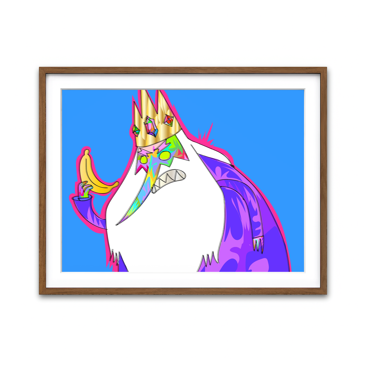 Framed Print 4x3 Walnut