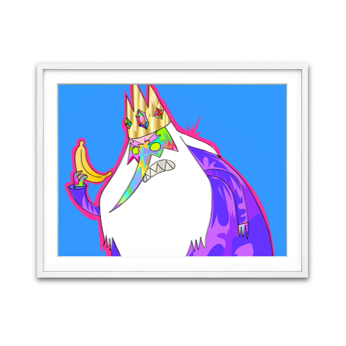 Framed Print 4x3 White