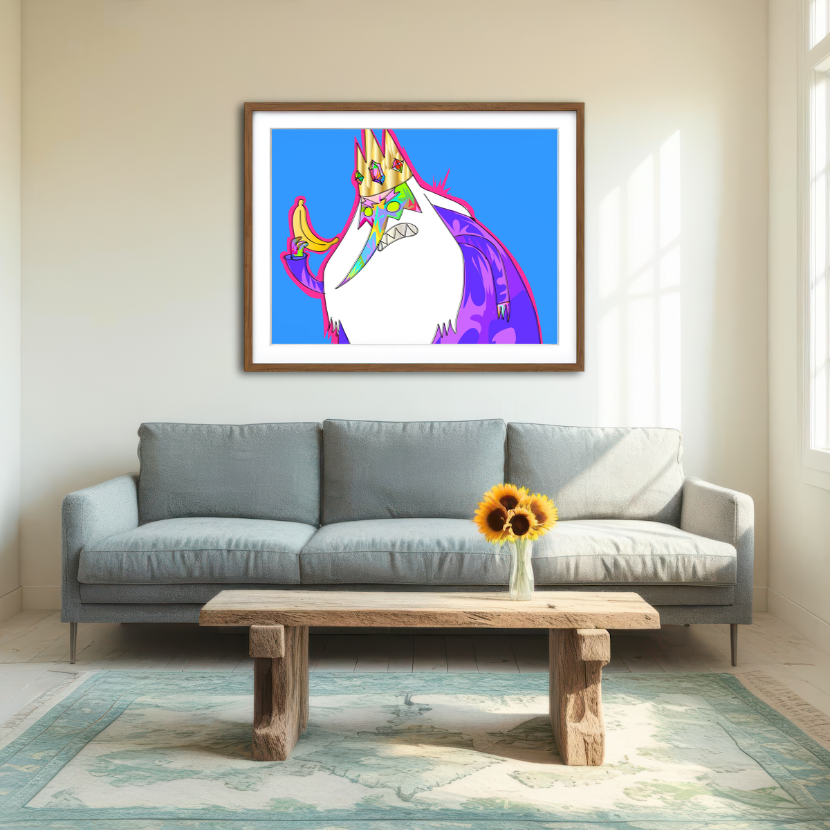 AUTO-MOCKUP ROOM | King Banana Wall Art