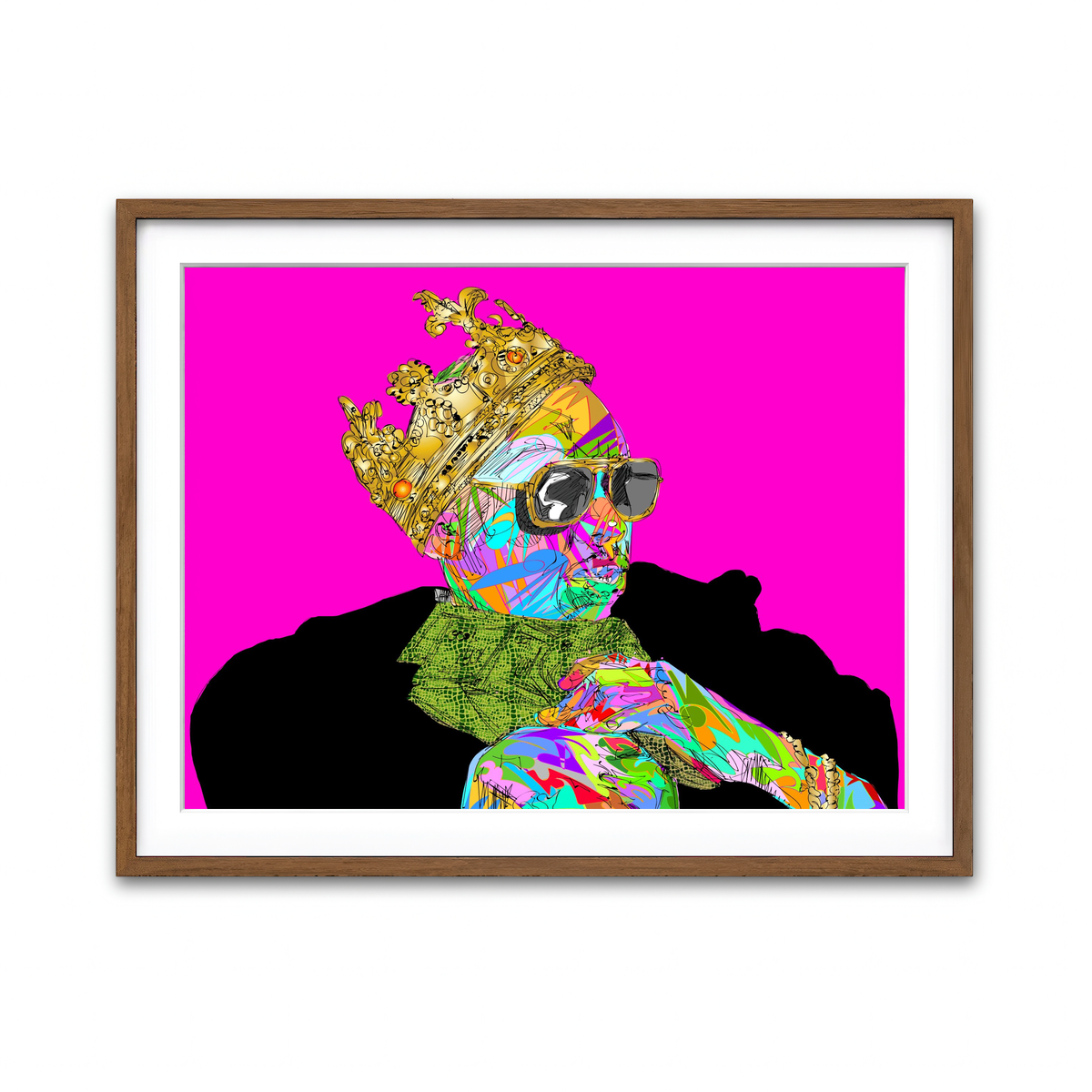 Framed Print 4x3 Walnut