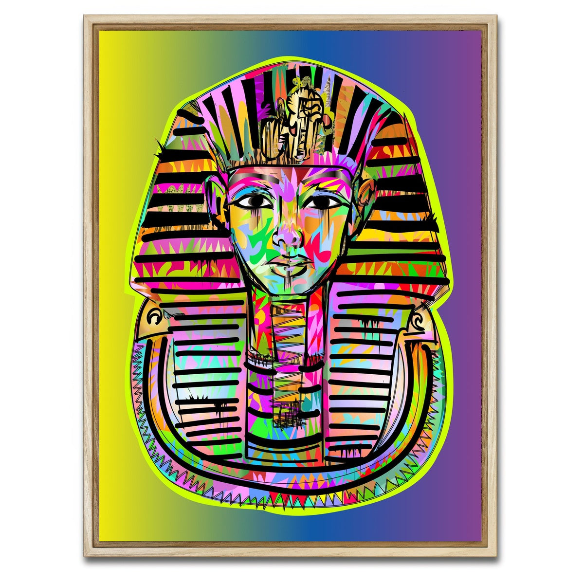 AUTO-MOCKUP WHITE | KING TUT GOLD | 1 Piece | Natural Framed Canvas | group=3x4
