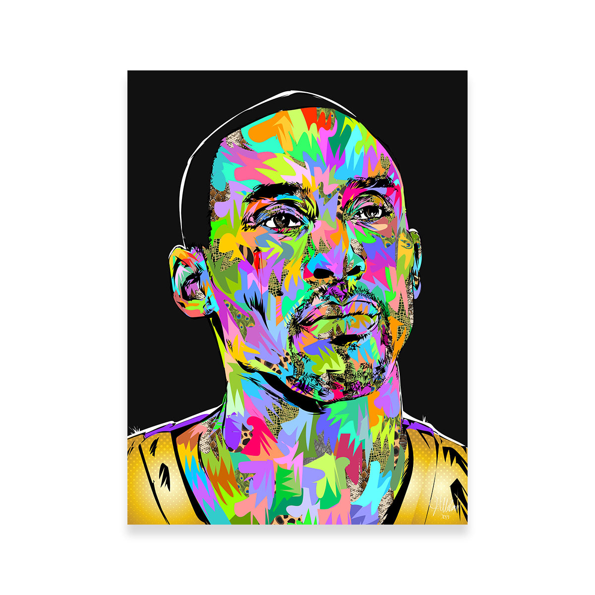 Kobe Portrait Black