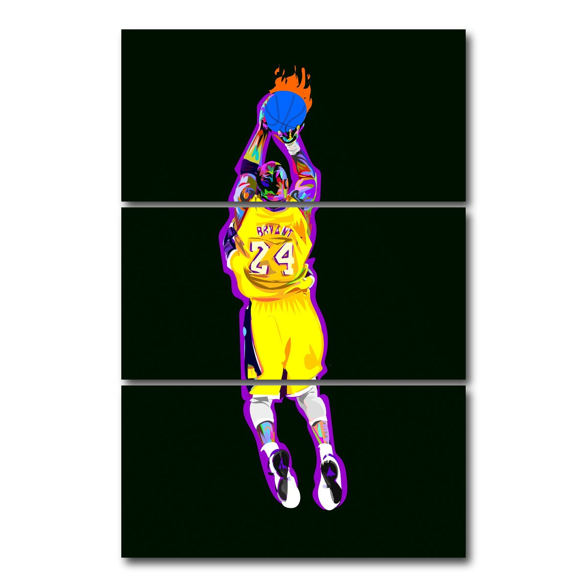 AUTO-MOCKUP WHITE | KOBE 1 | 3 Piece | Gallery Wrap Canvas | group=12x24_stacked