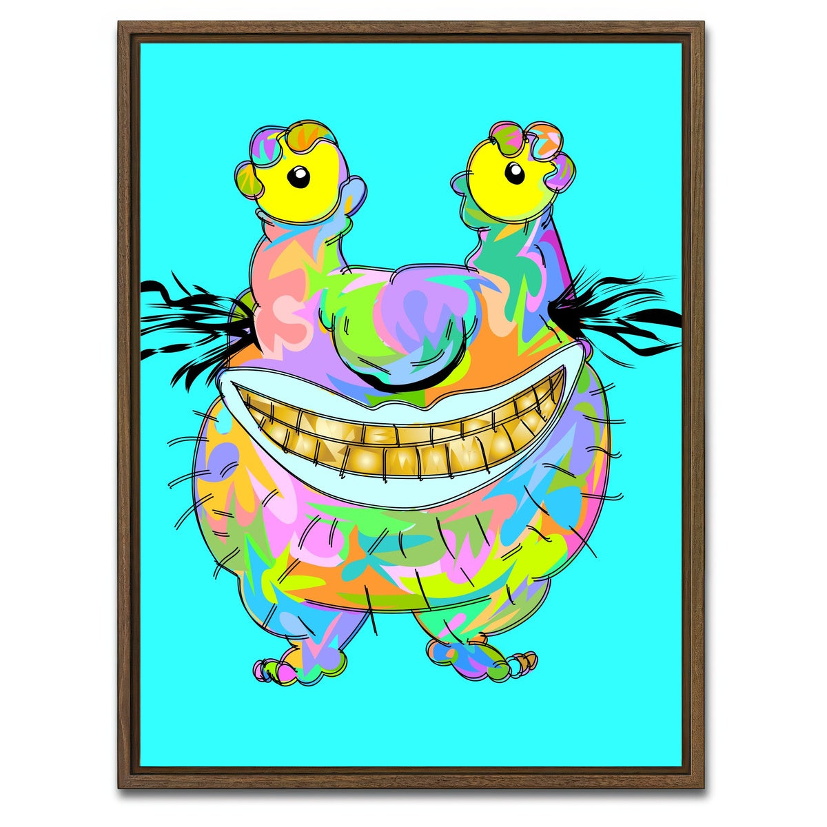 AUTO-MOCKUP WHITE | KRUMB | 1 Piece | Walnut Framed Canvas | group=3x4