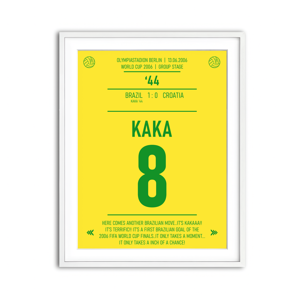 Framed Print 3x4 White