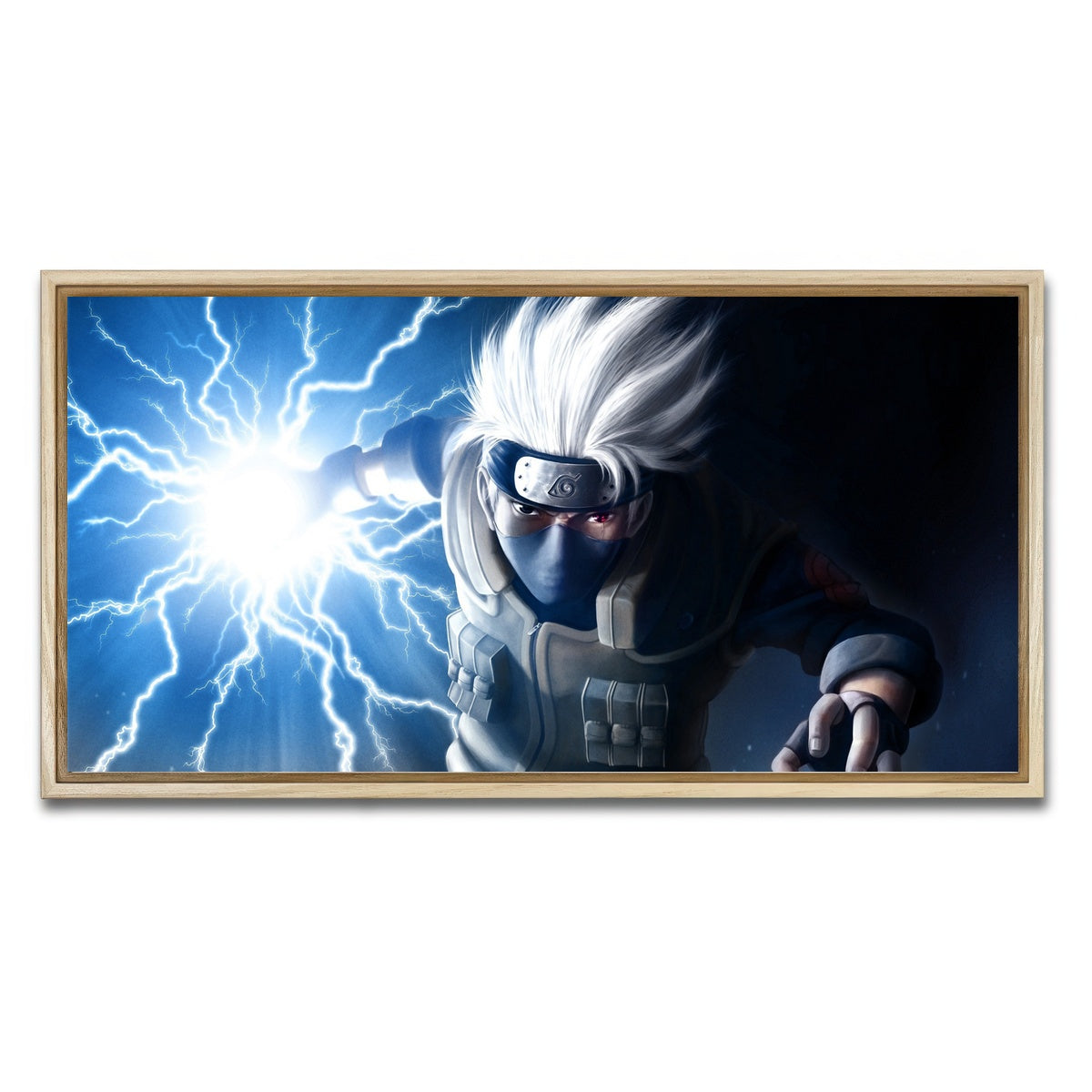 AUTO-MOCKUP WHITE | Kakashi | 1 Piece | Natural Framed Canvas | group=2x1