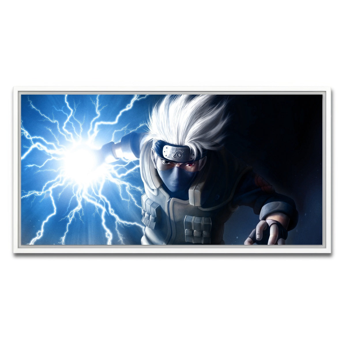 AUTO-MOCKUP WHITE | Kakashi | 1 Piece | White Framed Canvas | group=2x1