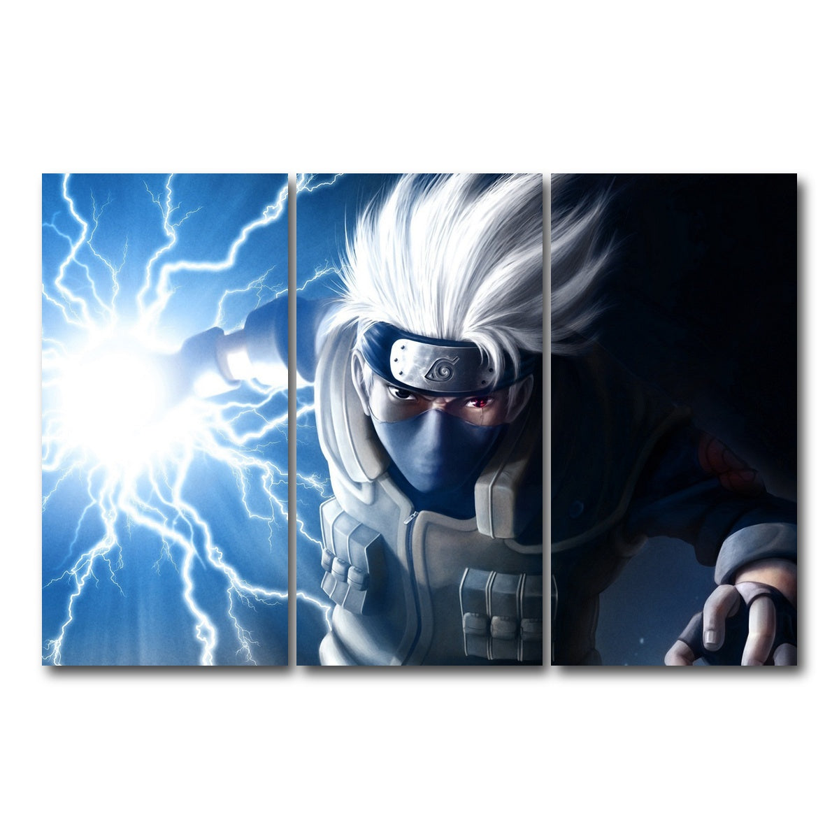 AUTO-MOCKUP WHITE | Kakashi | 3 Piece | Gallery Wrap Canvas | group=12x24