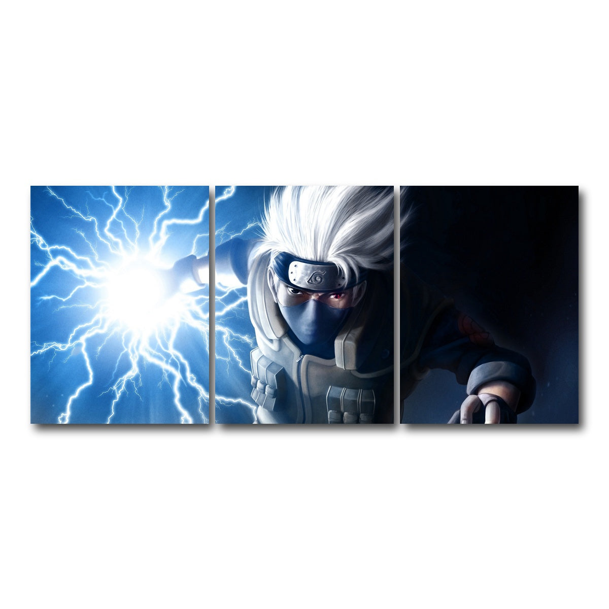 AUTO-MOCKUP WHITE | Kakashi | 3 Piece | Gallery Wrap Canvas | group=18x24