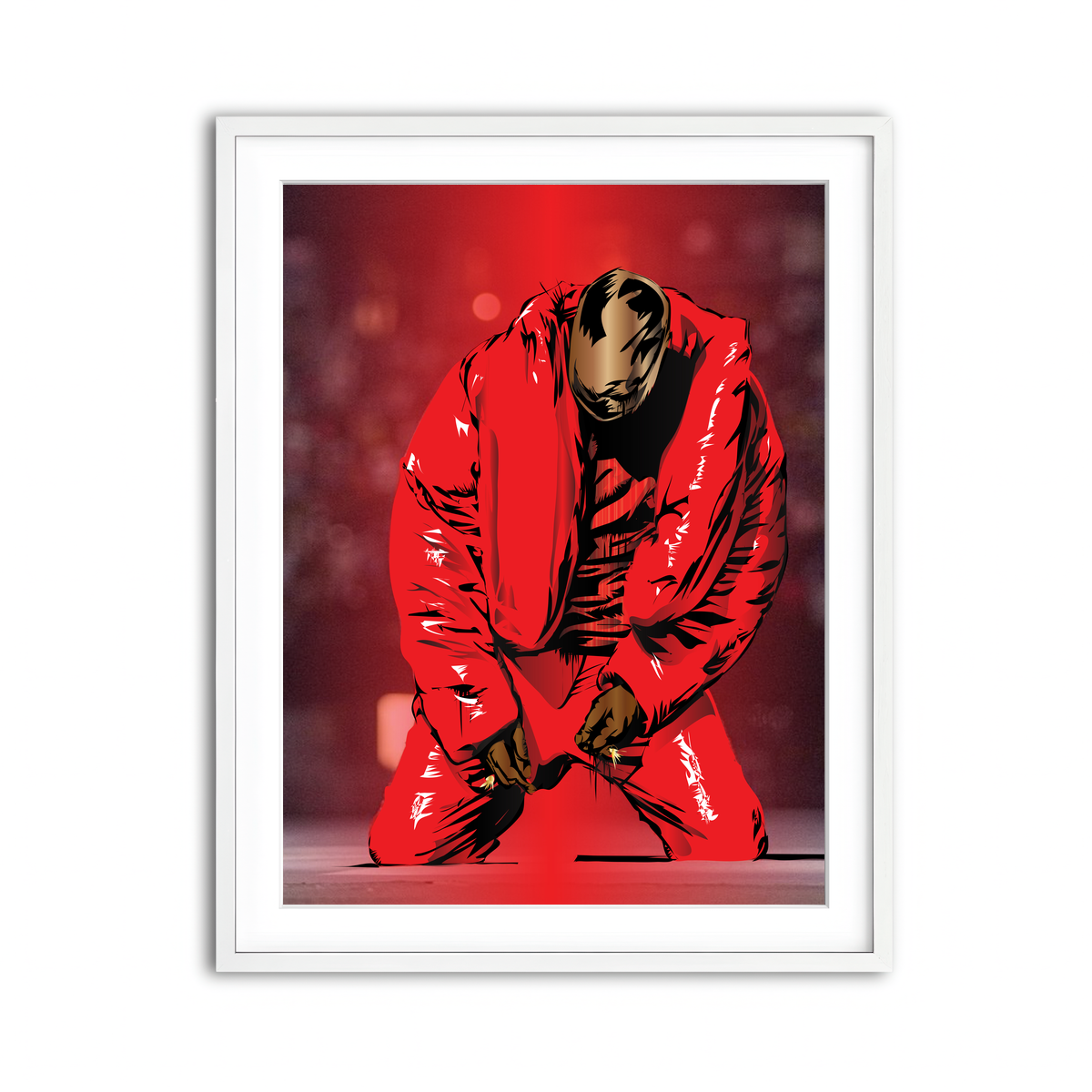 Framed Print 3x4 White