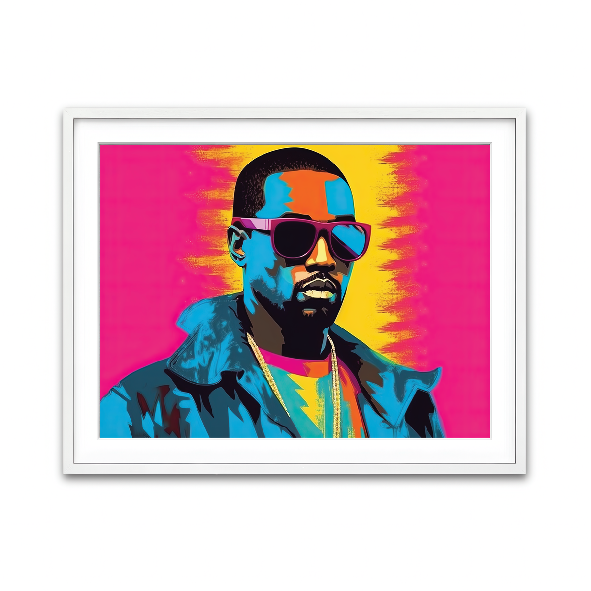 Framed Print 4x3 White