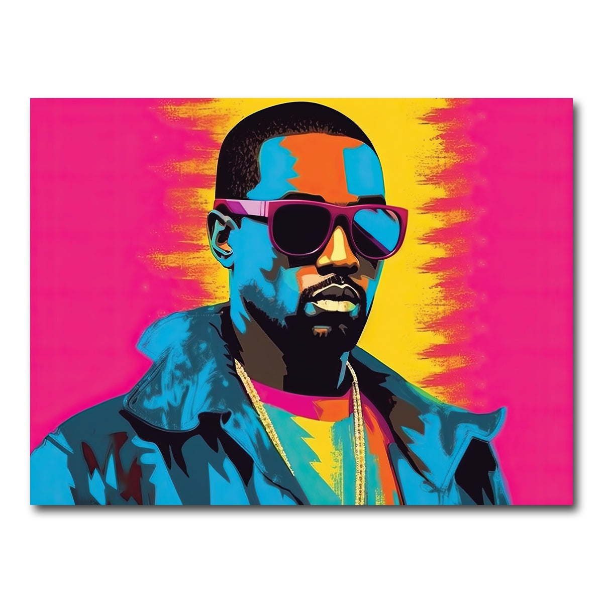 AUTO-MOCKUP WHITE | Kanye The Rebel | 1 Piece | Gallery Wrap Canvas | group=4x3