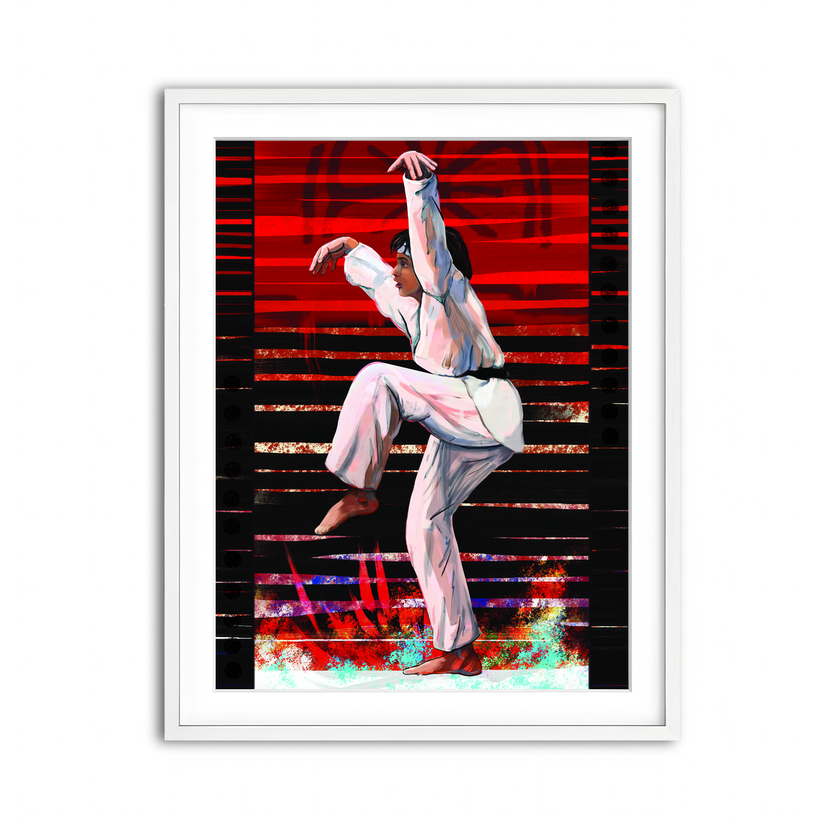 Framed Print 3x4 White