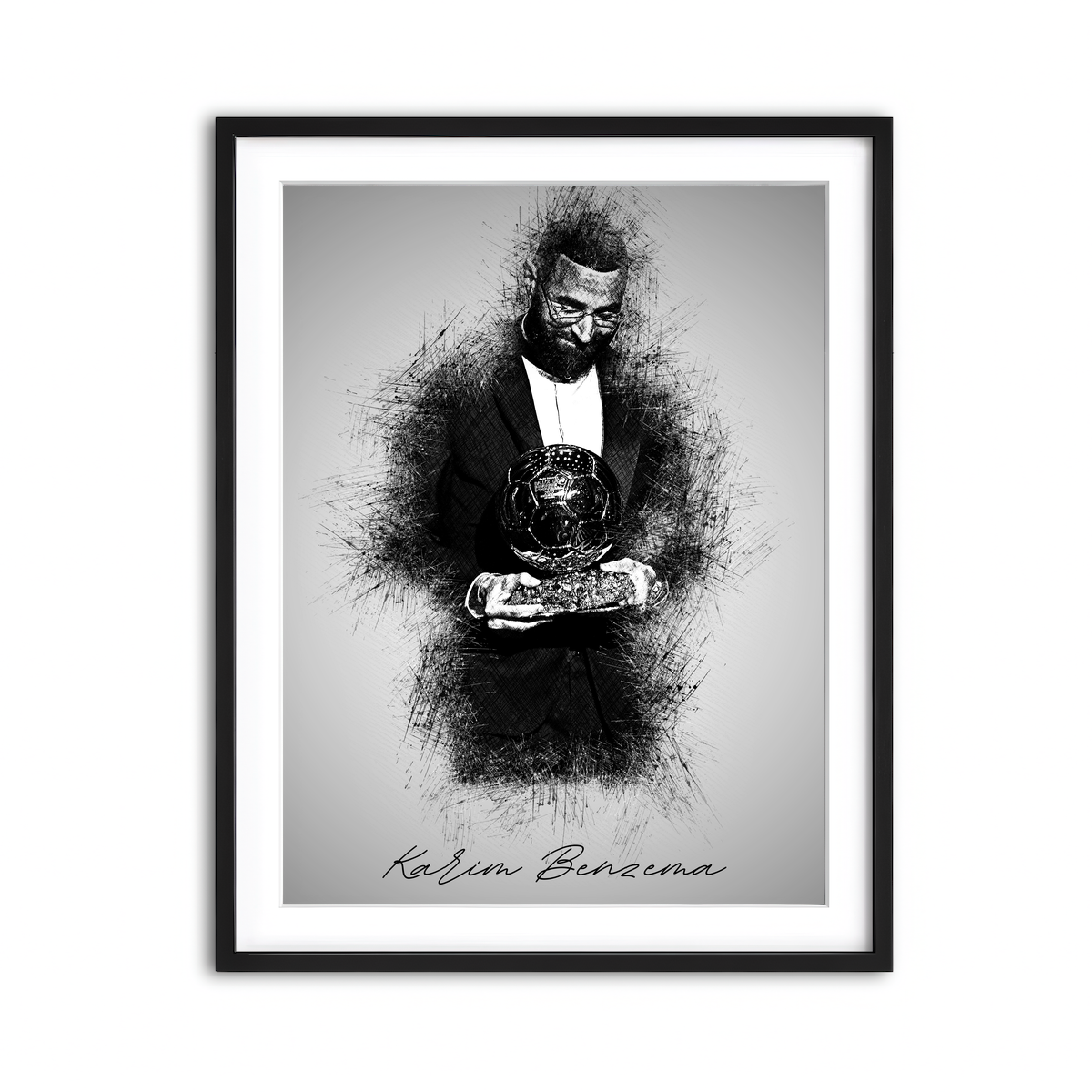 Framed Print 3x4 Black