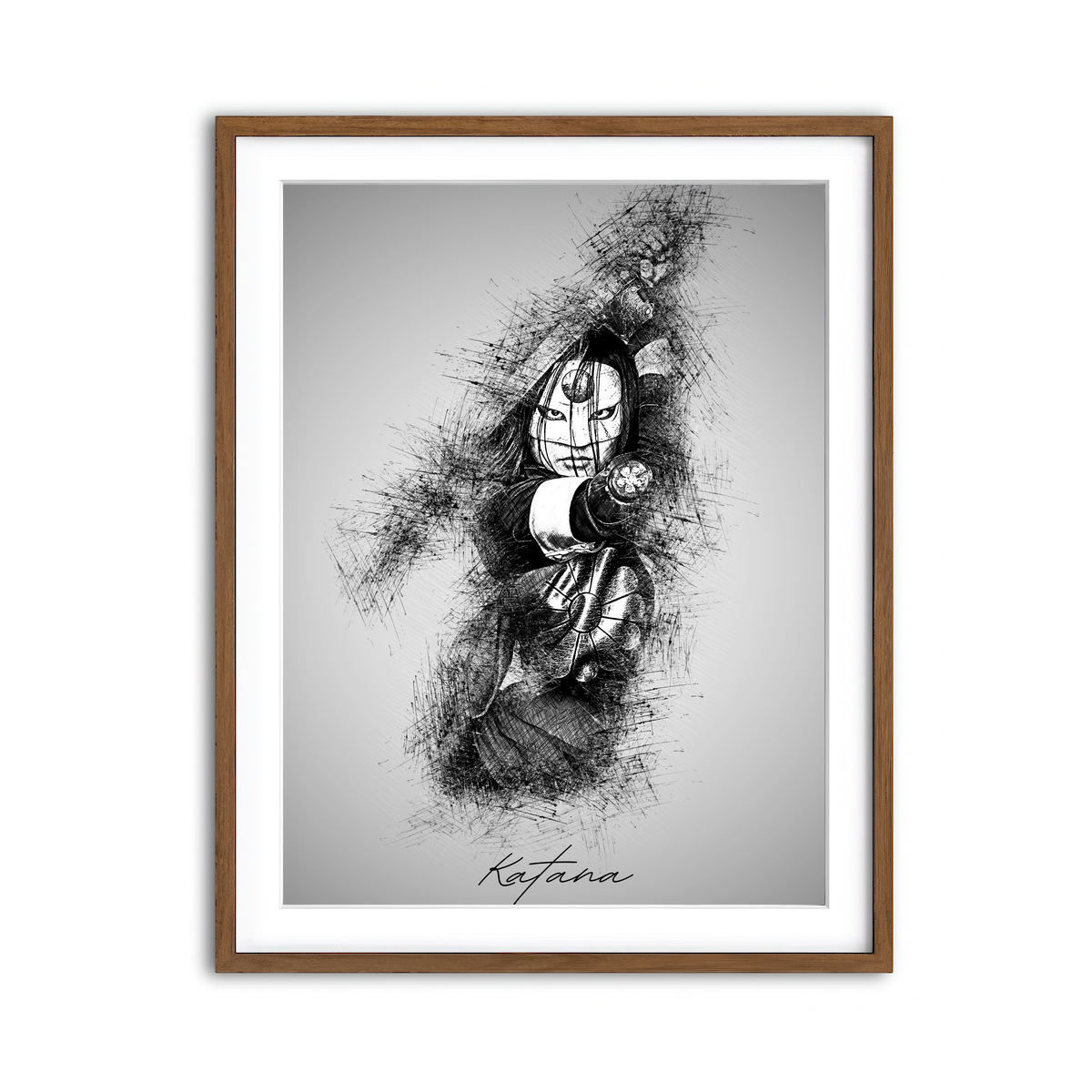 Framed Print 3x4 Walnut