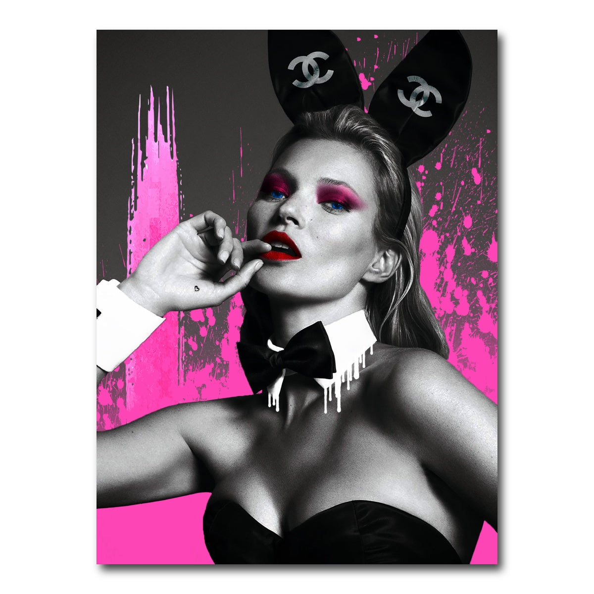 AUTO-MOCKUP WHITE | Kate Moss Chanel | 1 Piece | Gallery Wrap Canvas | group=3x4