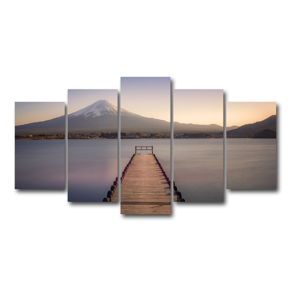 AUTO-MOCKUP WHITE | Kawaguchiko Lake | 5 Piece | Gallery Wrap Canvas | group=5_normal