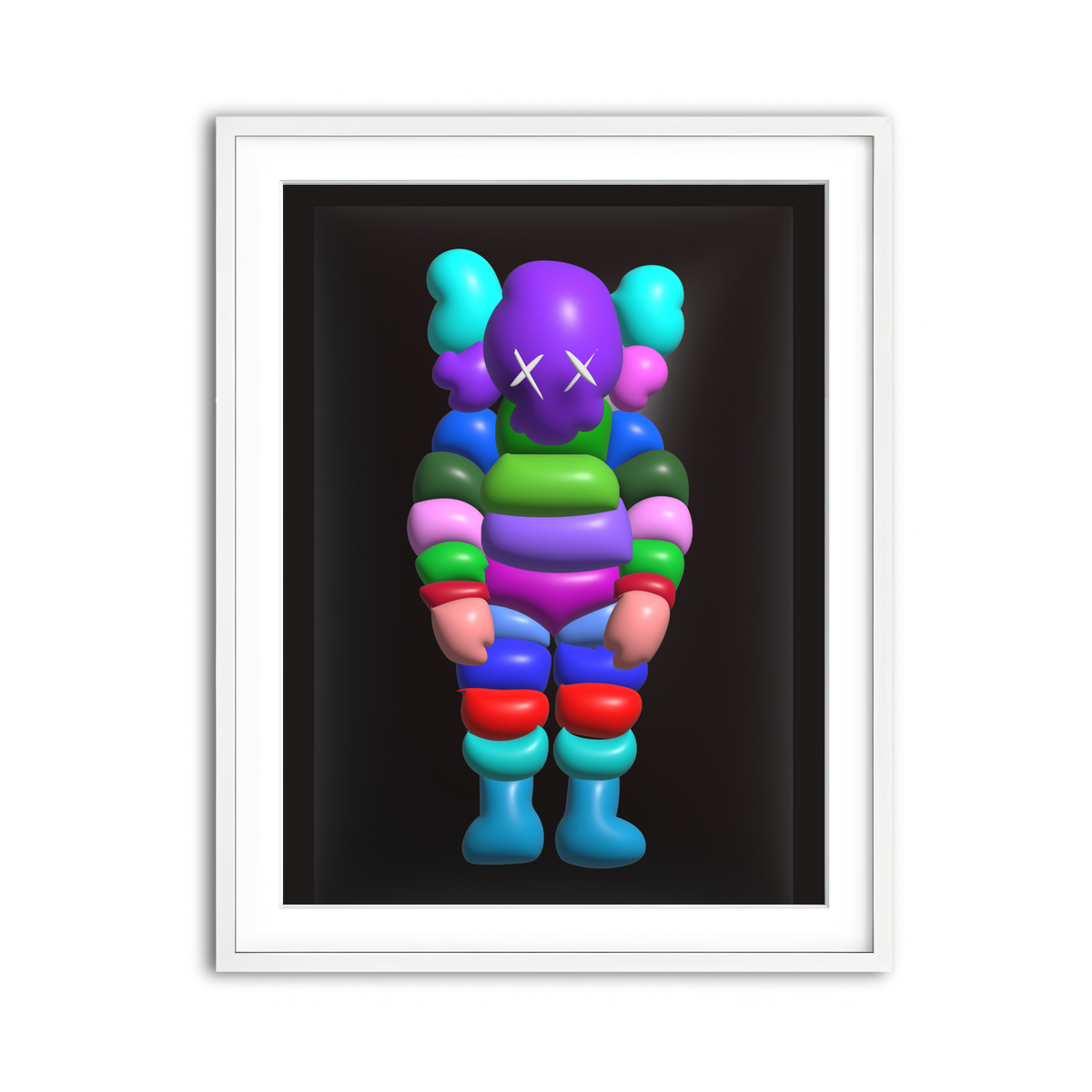 Framed Print 3x4 White