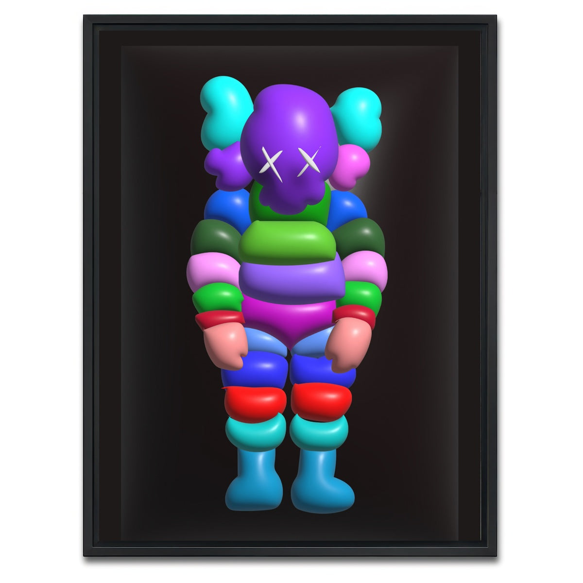 AUTO-MOCKUP WHITE | Kawsman | 1 Piece | Black Framed Canvas | group=3x4