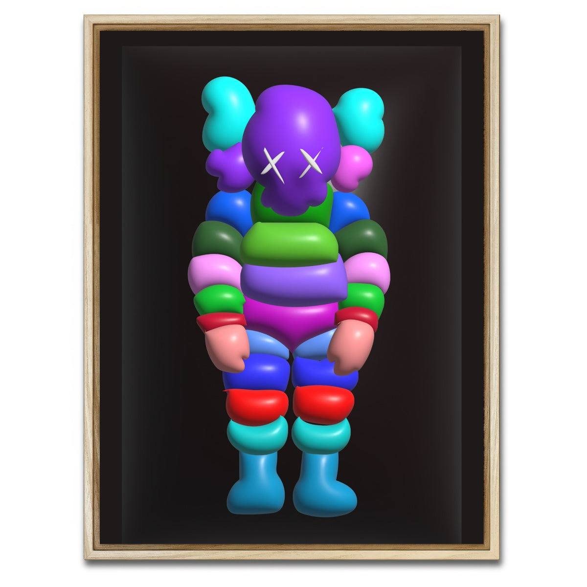 AUTO-MOCKUP WHITE | Kawsman | 1 Piece | Natural Framed Canvas | group=3x4