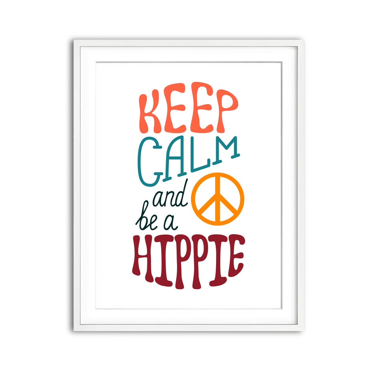 Framed Print 3x4 White