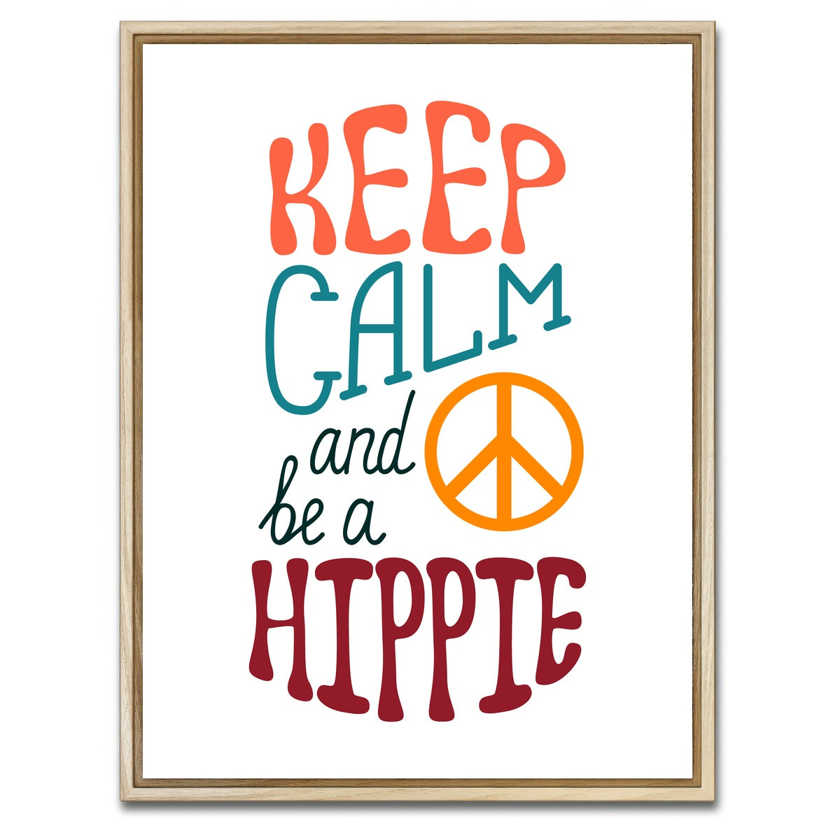 AUTO-MOCKUP WHITE | Keep Hippie | 1 Piece | Natural Framed Canvas | group=3x4