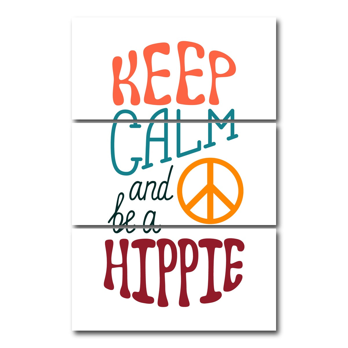 AUTO-MOCKUP WHITE | Keep Hippie | 3 Piece | Gallery Wrap Canvas | group=12x24_stacked