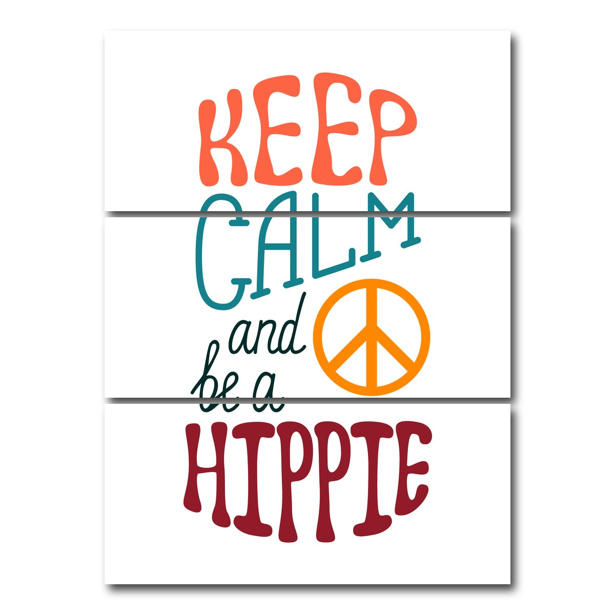 AUTO-MOCKUP WHITE | Keep Hippie | 3 Piece | Gallery Wrap Canvas | group=8x18_stacked