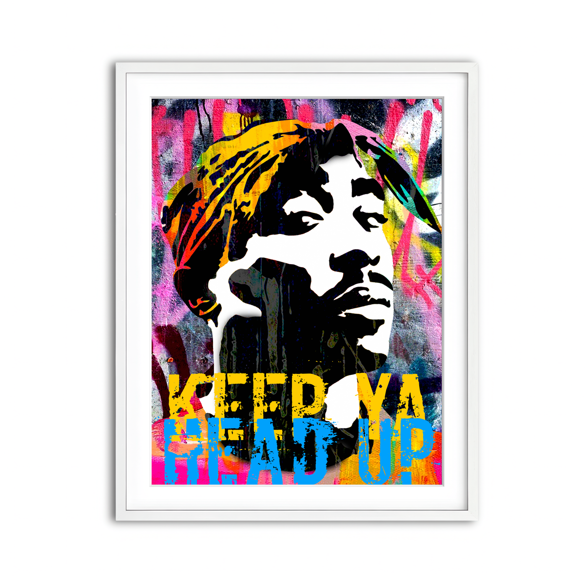 Framed Print 3x4 White