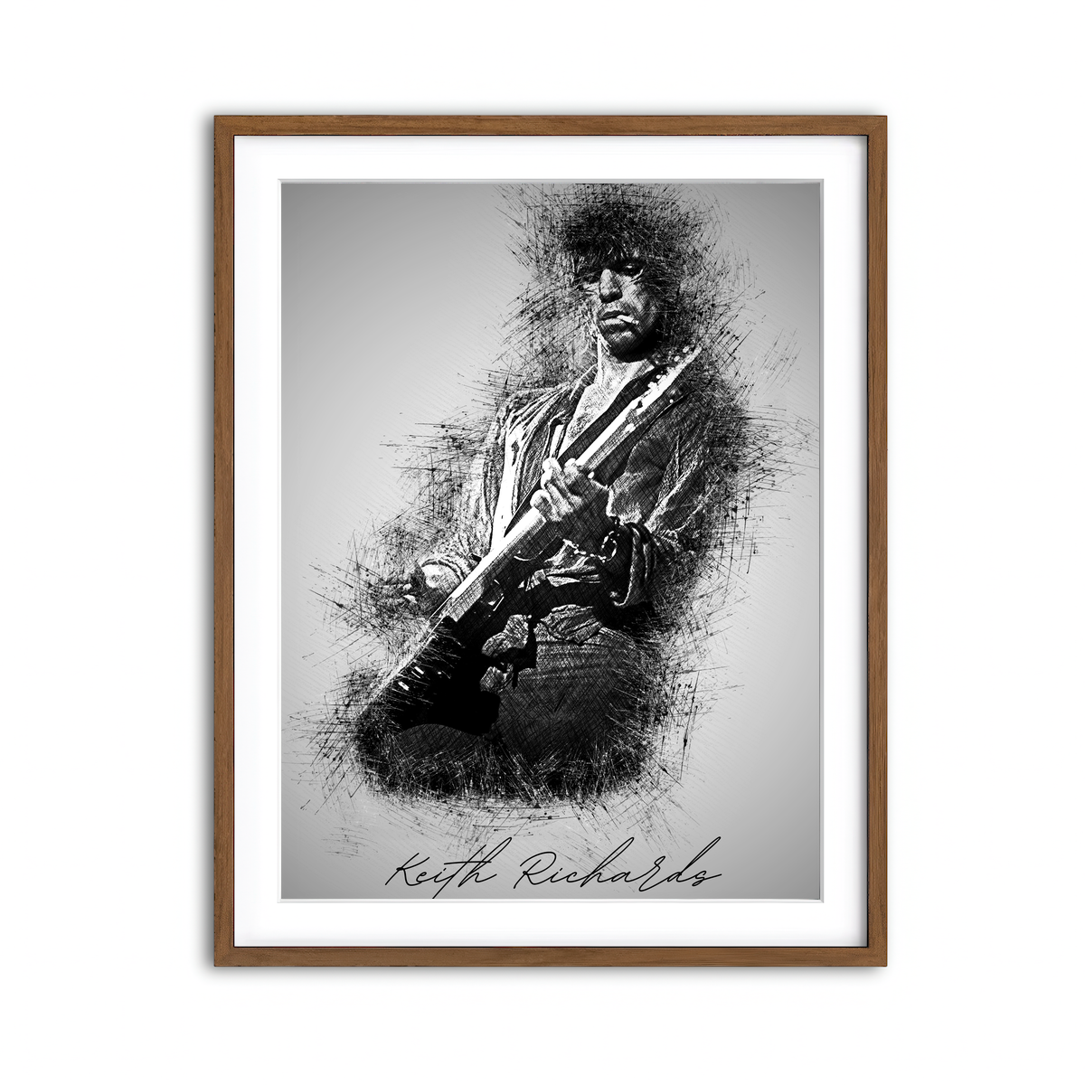 Framed Print 3x4 Walnut