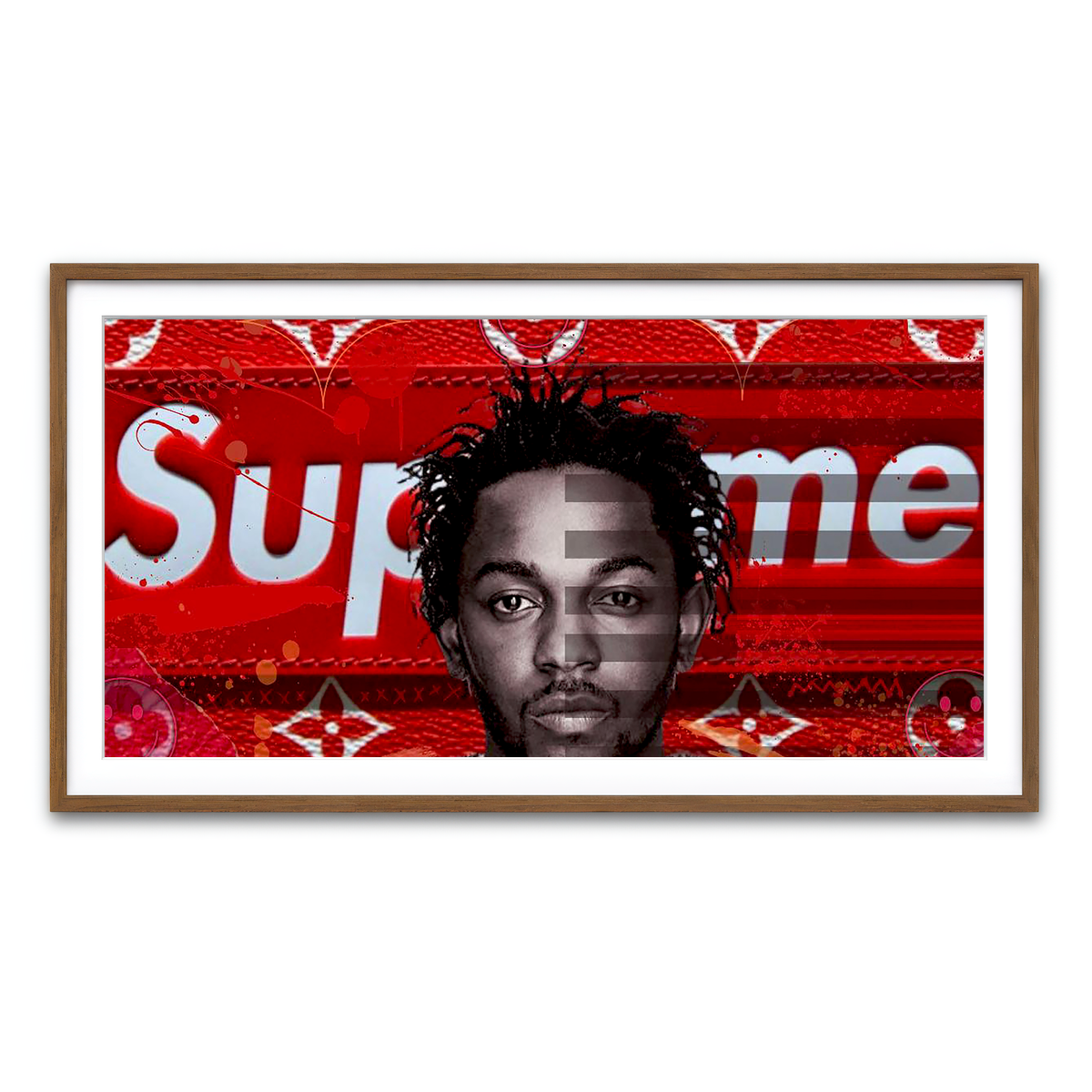 Framed Print 2x1 Walnut