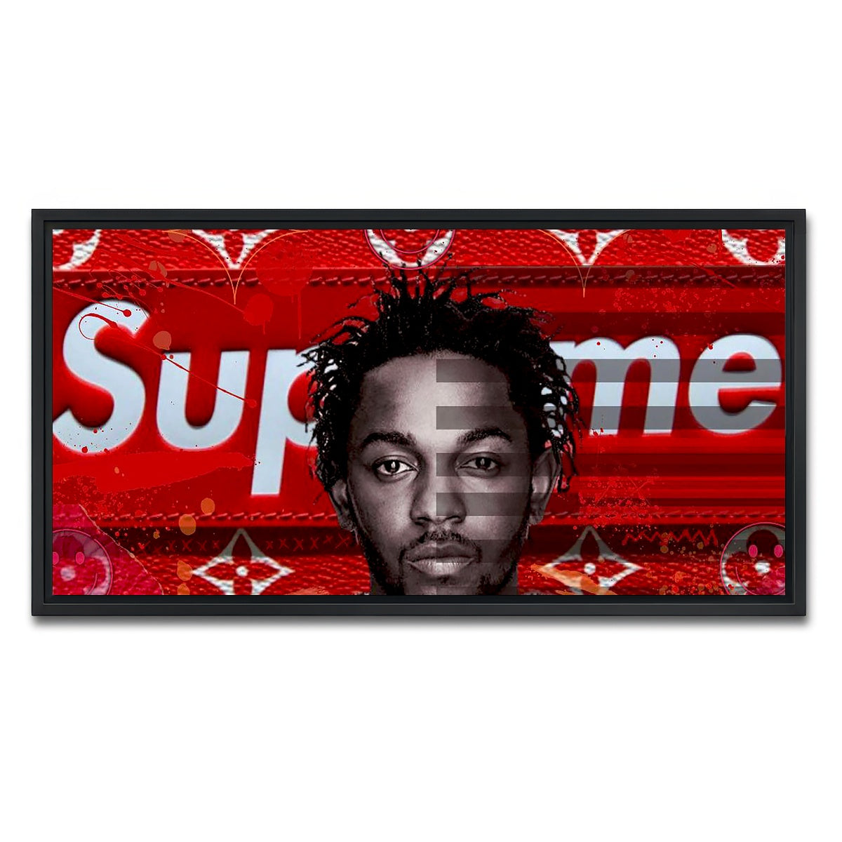 AUTO-MOCKUP WHITE | Kendrick Supreme | 1 Piece | Black Framed Canvas | group=2x1