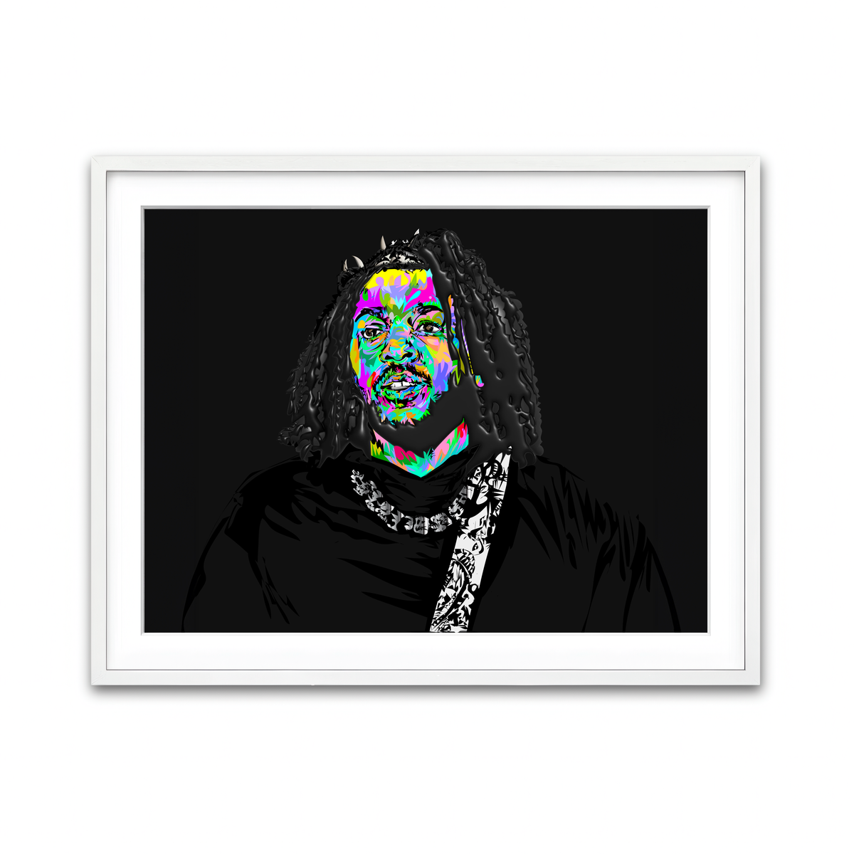 Framed Print 4x3 White