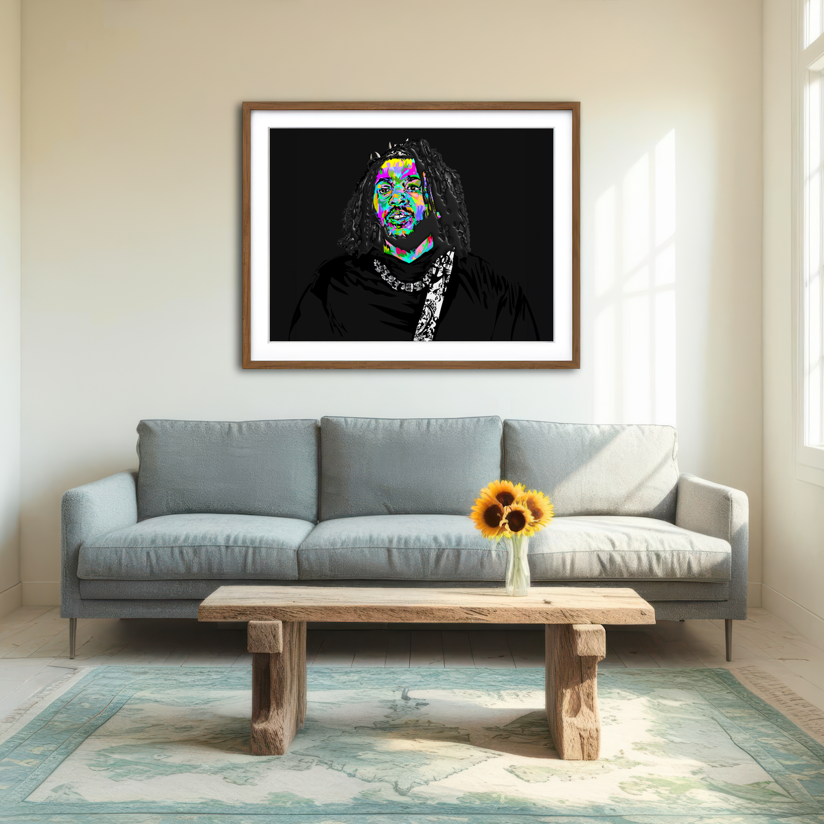 AUTO-MOCKUP ROOM | Kendrick Thorns Wall Art