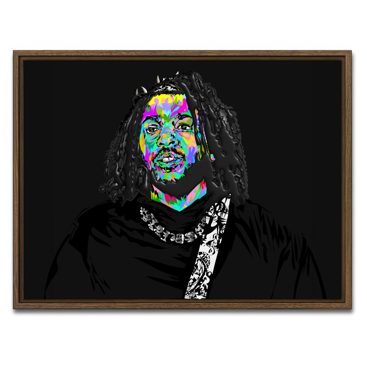 AUTO-MOCKUP WHITE | Kendrick Thorns | 1 Piece | Walnut Framed Canvas | group=4x3