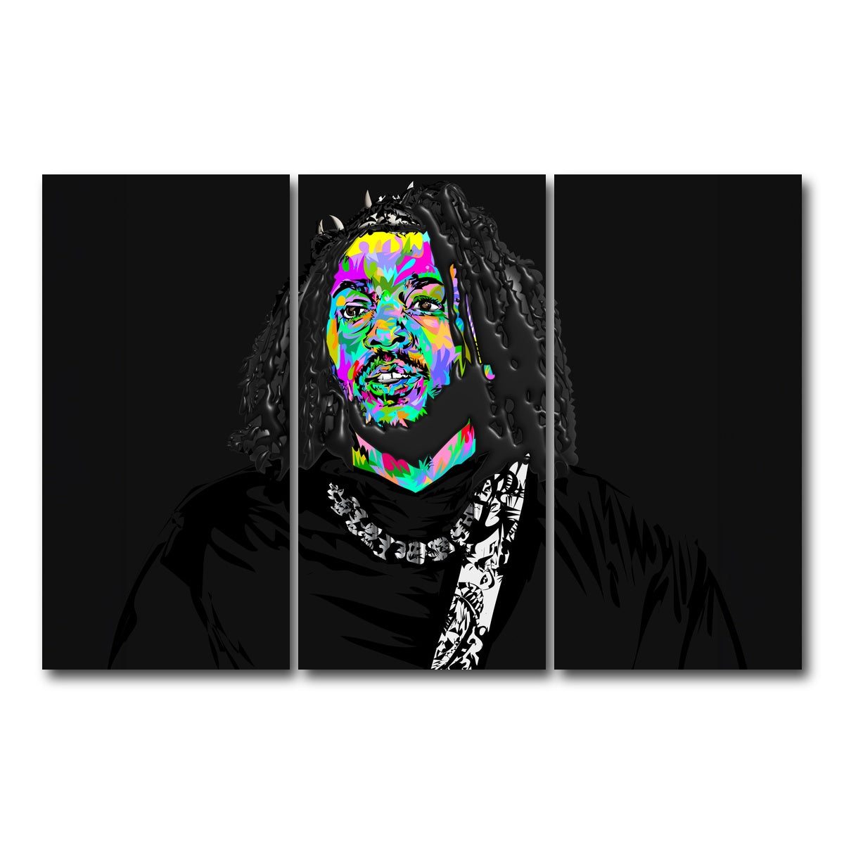 AUTO-MOCKUP WHITE | Kendrick Thorns | 3 Piece | Gallery Wrap Canvas | group=12x24