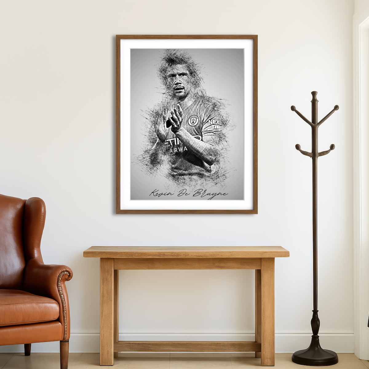 AUTO-MOCKUP ROOM | Kevin De Bruyne Wall Art