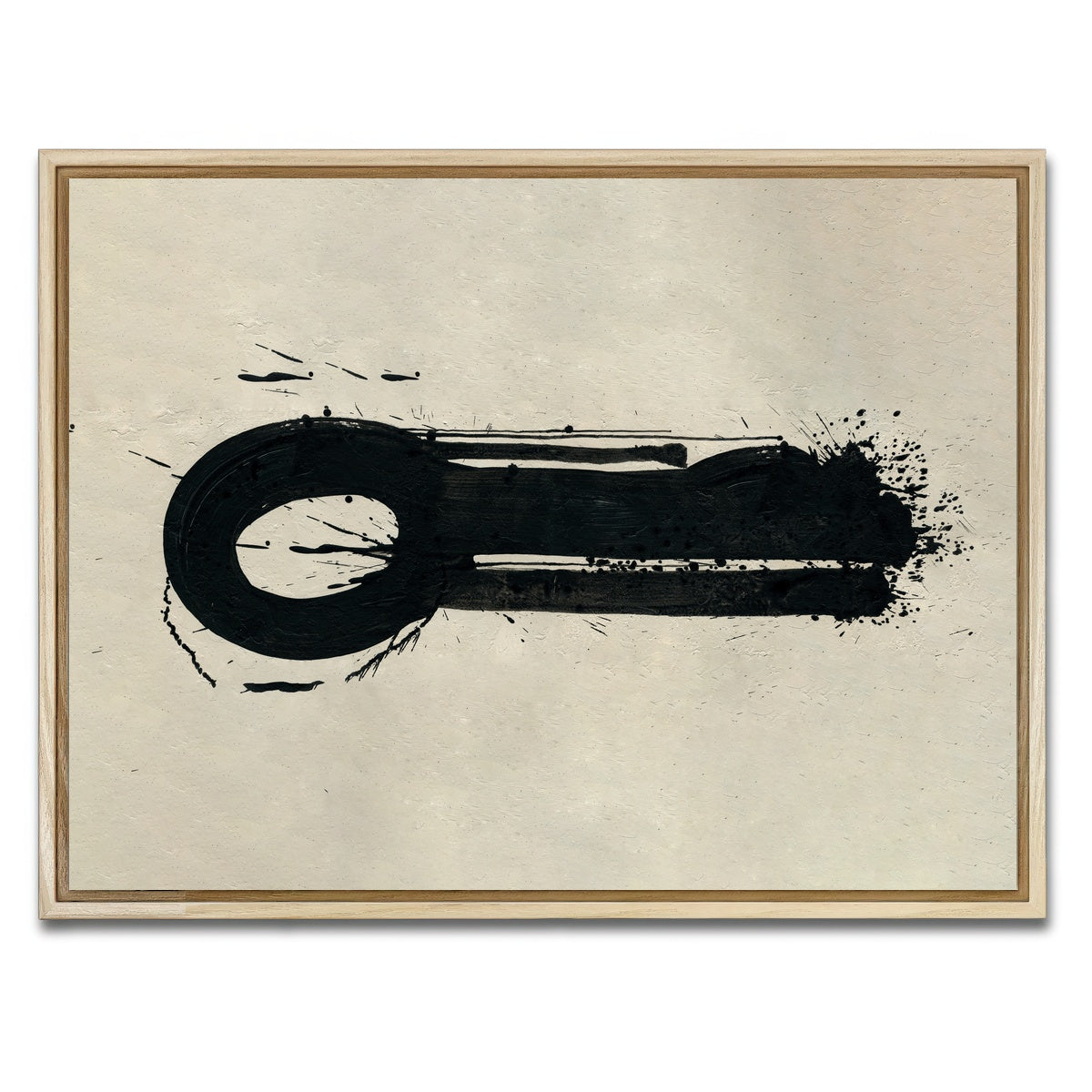 AUTO-MOCKUP WHITE | Key Black | 1 Piece | Natural Framed Canvas | group=4x3