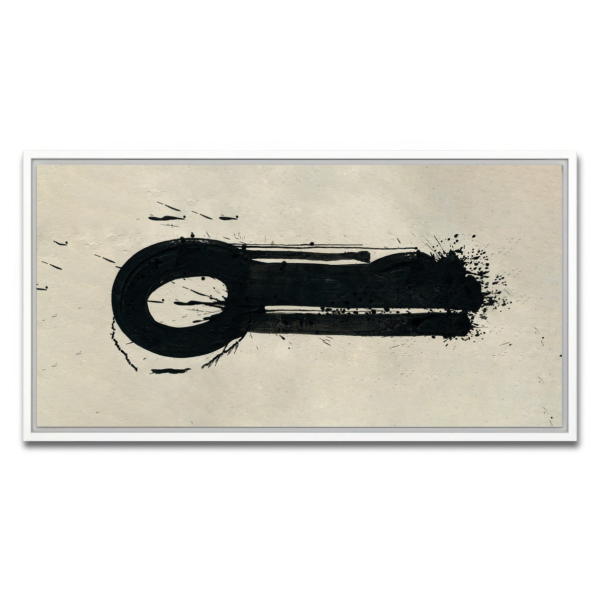 AUTO-MOCKUP WHITE | Key Black | 1 Piece | White Framed Canvas | group=2x1