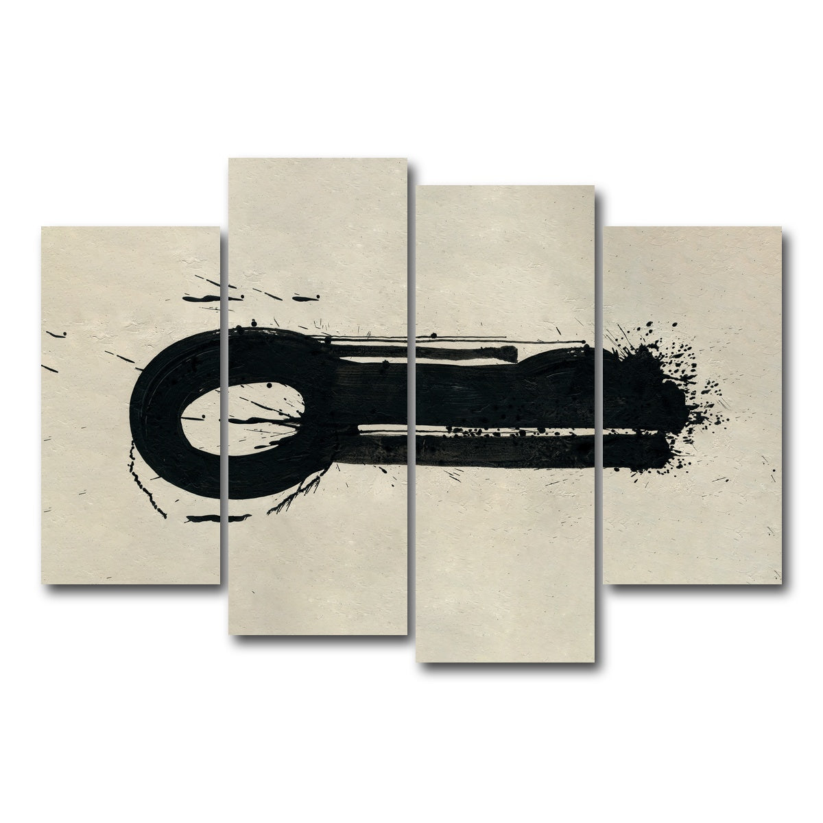 AUTO-MOCKUP WHITE | Key Black | 4 Piece | Gallery Wrap Canvas | group=4_short