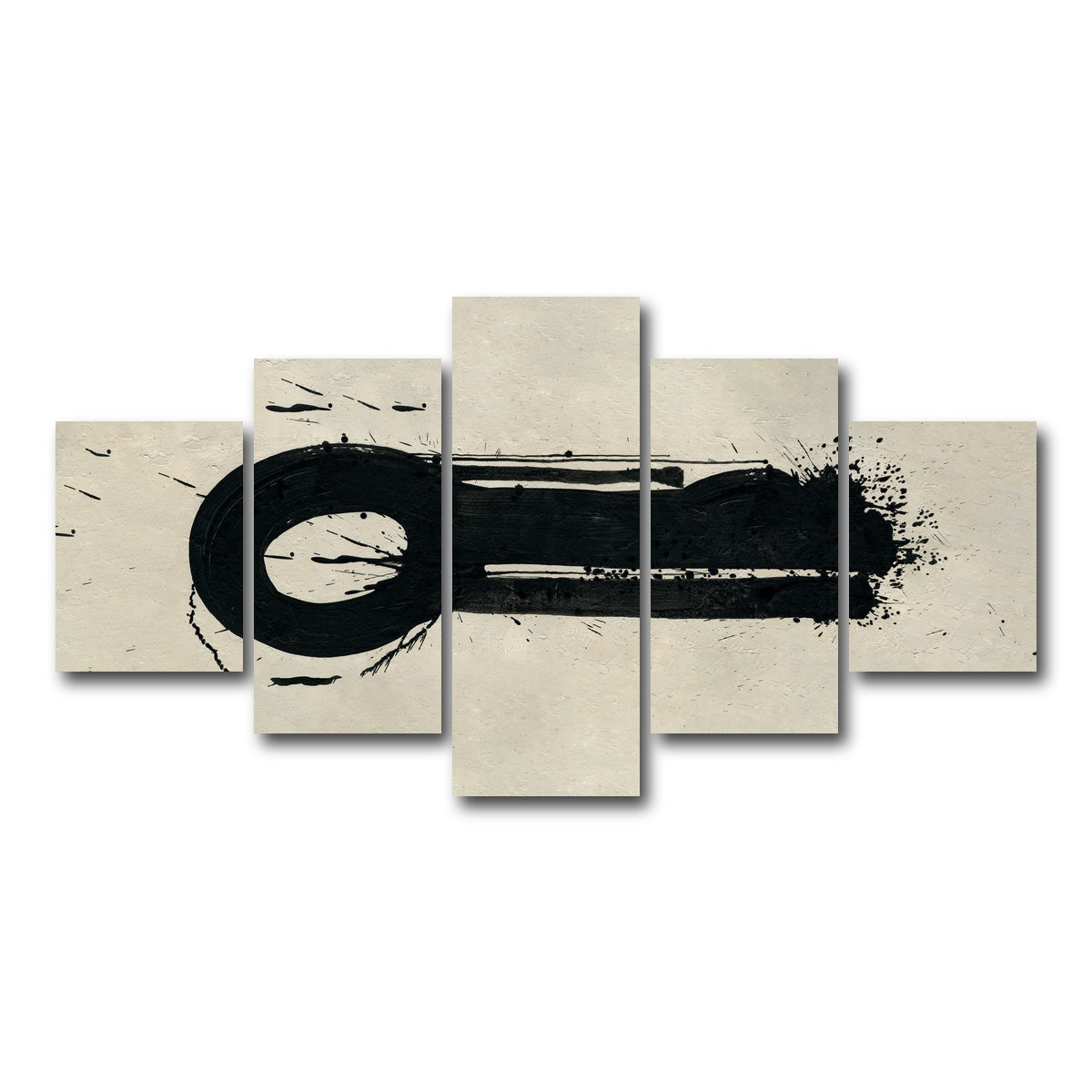 AUTO-MOCKUP WHITE | Key Black | 5 Piece | Gallery Wrap Canvas | group=5_short