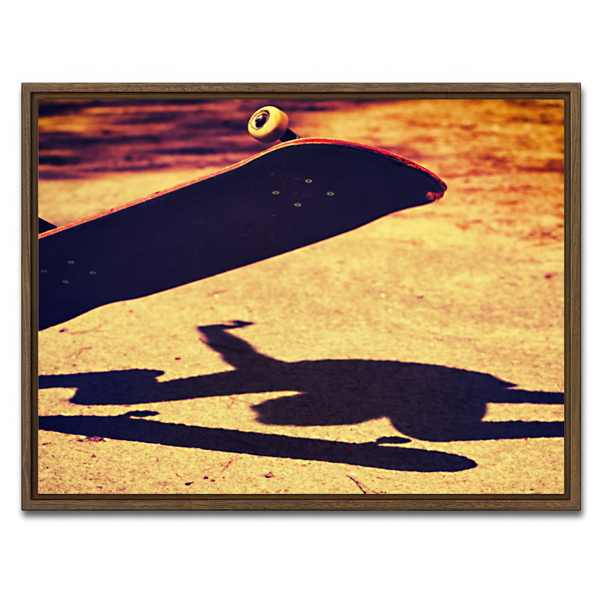 AUTO-MOCKUP WHITE | Kickflip | 1 Piece | Walnut Framed Canvas | group=4x3