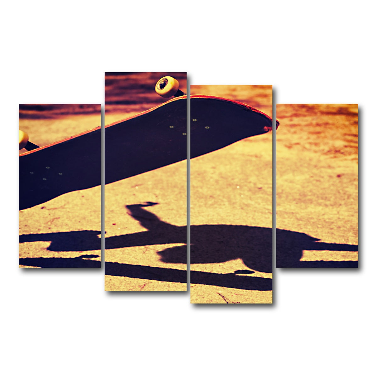 AUTO-MOCKUP WHITE | Kickflip | 4 Piece | Gallery Wrap Canvas | group=4_short