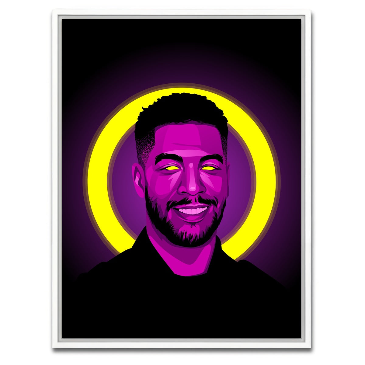 AUTO-MOCKUP WHITE | Kid Cudi | 1 Piece | White Framed Canvas | group=3x4