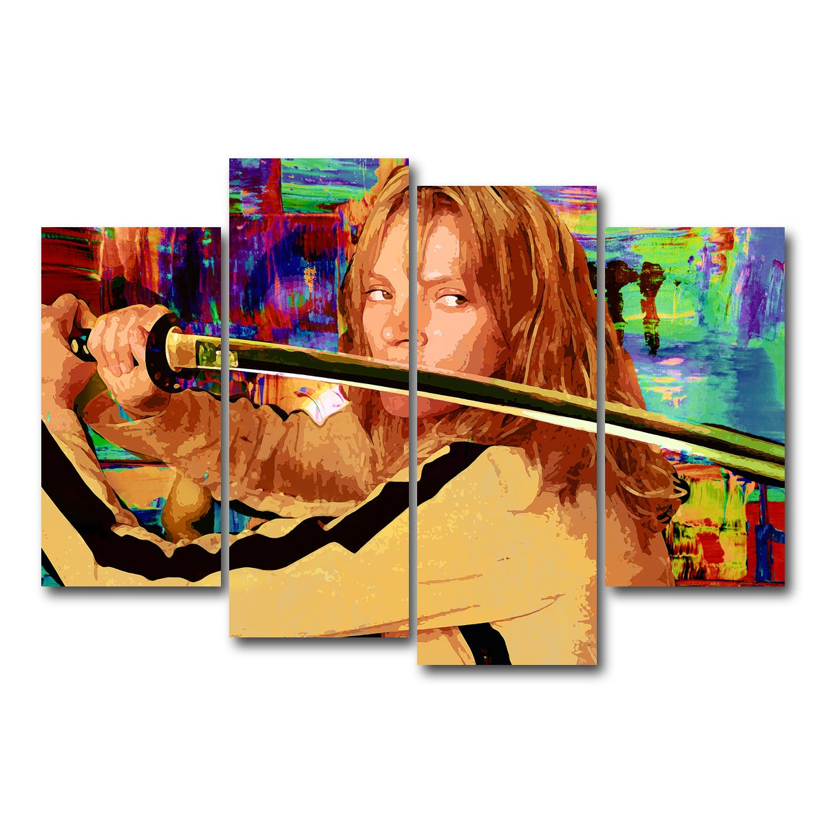 AUTO-MOCKUP WHITE | Kill Bill | 4 Piece | Gallery Wrap Canvas | group=4_short